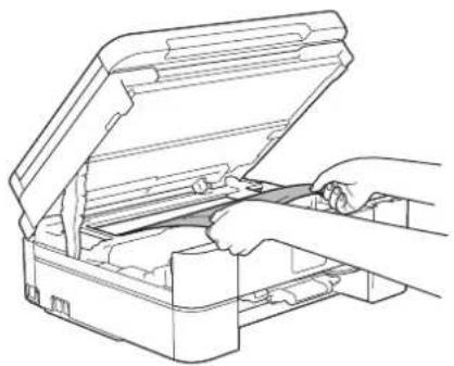 BROTHER DCP-J572N - 内部に残っている用紙をゆっくり引き抜く - 1