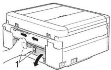 BROTHER DCP-J572N - 本体内部に紙片(1)が残っていないか確認する - 2