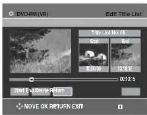 SAMSUNG DVD-R131 - Použití tlačítka MENU - 6