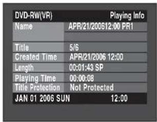 SAMSUNG DVD-R131 - Použití tlačítka MENU - 6