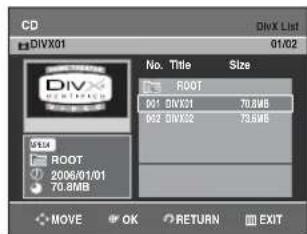 SAMSUNG DVD-R131 - Přehrávání MPEG4 - 4