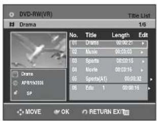 SAMSUNG DVD-R131 - Použití tlačítka MENU - 1