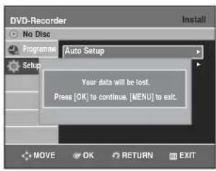 SAMSUNG DVD-R131 - Předvolba kanálů s funkcí Auto Setup - 5