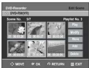 SAMSUNG DVD-R131 - Přesunutí scény (změna pozice scény) - 4