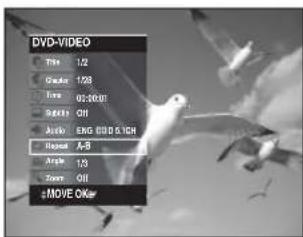 DVD-VIDEO Title 1/2 Click 1/28 Time 05:30:07 Shift Off Audio ENG DVD & ICH Reset A-B Angle 1/3 Zoom Off eMOVE OKer