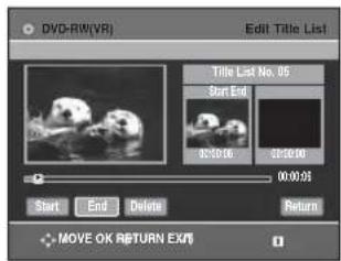 SAMSUNG DVD-R131 - Použití tlačítka MENU - 4