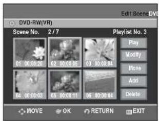 SAMSUNG DVD-R131 - Stiskněte tlačítko OK. Zvolená scéna se přehraje. - 6