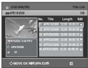 SAMSUNG DVD-R131 - Použití tlačítka MENU - 1