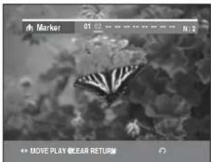 Marker 01 02 N: 2 MOVE PLAY CLEAR RETURN