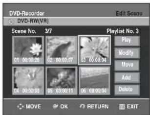 SAMSUNG DVD-R131 - Přesunutí scény (změna pozice scény) - 2