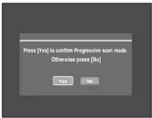 SAMSUNG DVD-R131 - Nastavení progresivního skenu - 1