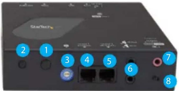 StarTech 2 1 3 4 5 6 7 8