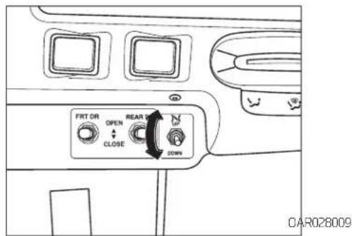 FRT DR OPEN REAR CLOSE DOWN OAR028009