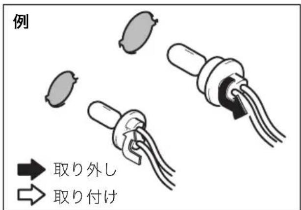 例 → 取り外し → 取り付け