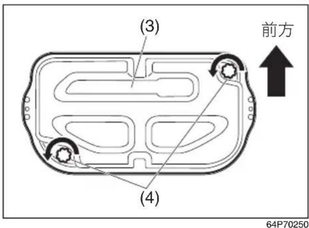 (3) (4) 前方 64P70250