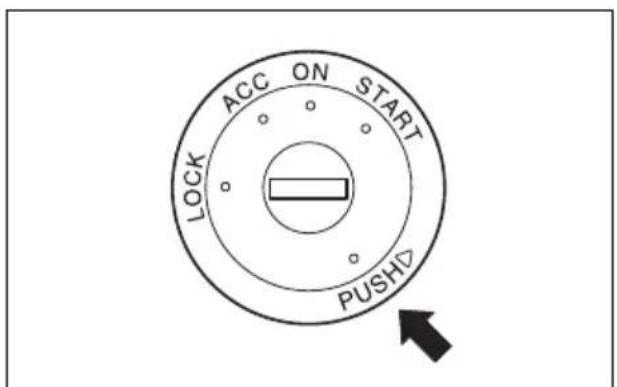ACC ON START LOCK PUSH