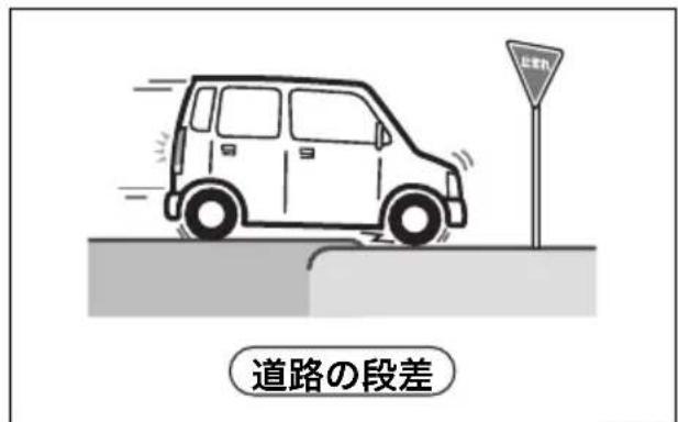道路の段差