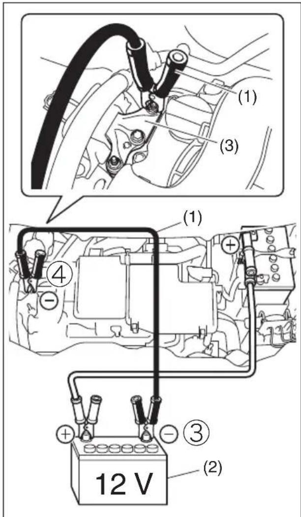 (1) (3) (1) (4) - ③ (2) 12 V