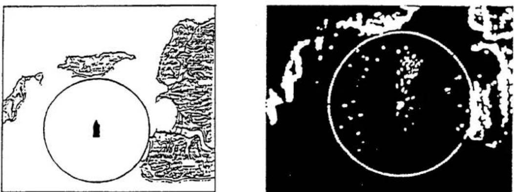 FURUNO 1731 Mark-3 - Radar Picture and Corresponding Chart - 1