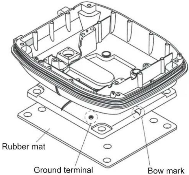 Rubber mat Ground terminal Bow mark