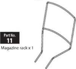 Part No. 11 Magazine rack x 1