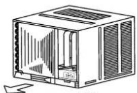 Line drawing of a computer oven with ventilation grilles and ventilation ducts (no text or symbols)