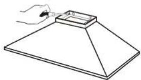FRIGIDAIRE FJWA369TBIS - Mounting the duct cover bracket - 3