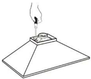 FRIGIDAIRE FJWA369TBIS - Mounting the duct cover bracket - 2