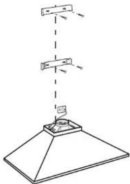 FRIGIDAIRE FJWA369TBIS - Montar el soporte de la cubierta del conducto - 4