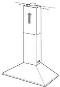 FRIGIDAIRE FJWA369TBIS - Install top section of telescopic flue cover - 1