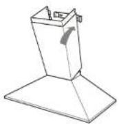 FRIGIDAIRE FJWA369TBIS - Install bottom section of telescopic flue cover - 4