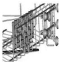 Euromaid GDW45S - Folding back the cup shelves - 2