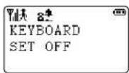 AIWA PT-H99 - To disable the keyboard: - 1