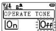 AIWA PT-H99 - To turn off the operate tone: - 1