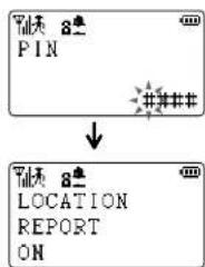 PIN ↓ LOCATION REPORT ON