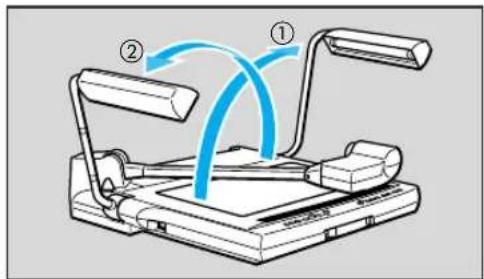 Diagram of a treadmill with labeled parts and motion arrows indicating movement or flow