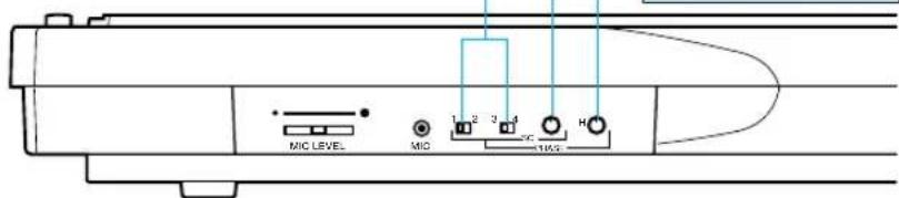 MIC LEVEL MIC 1 2 3 4 MC H