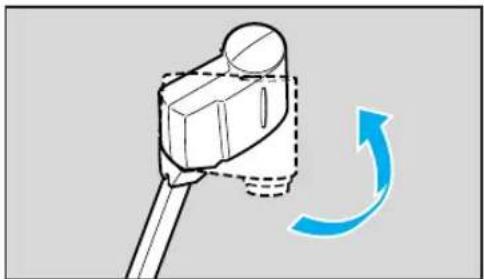 CANON RE-350 - Direct the camera head sideways until it stops. - 1