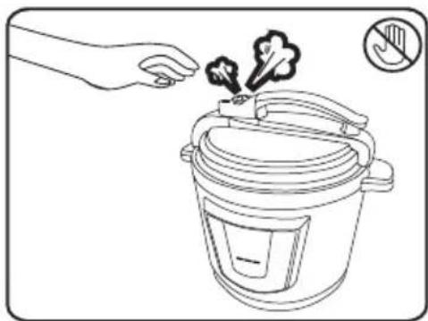 Bellini BTPRC250 - Keep face and hands away from the vents - 1