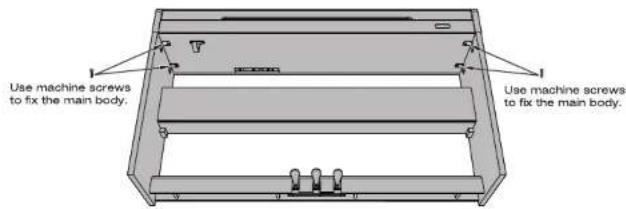 Use machine screws to fix the main body. Use machine screws to fix the main body.