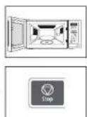 SAMSUNG GW73E-WB - Спиране на готвенето - 1