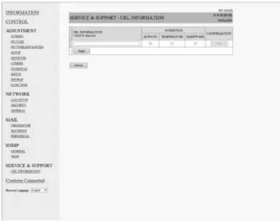 INFORMATION CONTROL ADJUSTMENT SCREEN BUTTER PUCTUARAVANCEEN SUPPORT MUSTON OTHERS WHEREUP ADDRESS ECONOM NETWORK LABELSHIP MESSAGE GENERAL MAIL ORIGNSATOR RECEIVER PERSPECTAL SNMP GENERAL ITEM SERVICE & SUPPORT URL INFORMATION Creates Connected Response Language: http://www.103.com/ SERVICE & SUPPO…