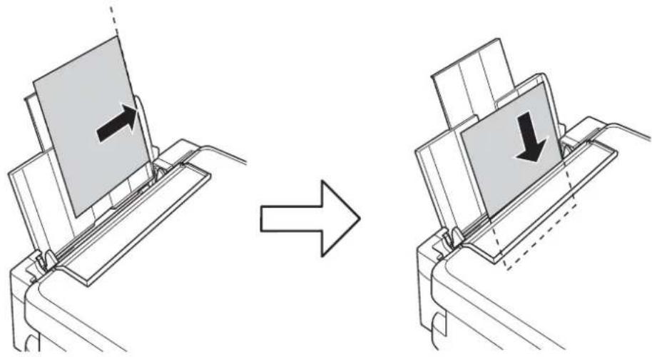 EPSON EcoTank EP-M570T - シートフィーダーに印刷用紙をセットする - 2