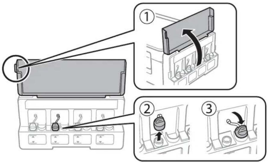 EPSON EcoTank EP-M570T - インクタンクにインクを補充する - 1