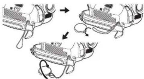 PANASONIC NV-GS60GC - Fitting the lens cap - 1