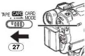 TAPE CARD CARD MODE ← 27