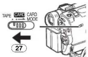 TAPE CARD CARD MODE ← 27