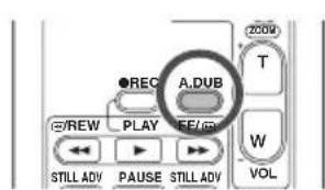 ●REC A.DUB T REW PLAY SE/GB W STILL ADV PAUSE STILL ADV VOL