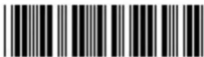 Barcode image containing machine-readable data, with vertical black and white stripes on both sides