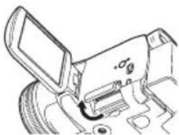 PANASONIC NV-GS258 - 插入 / 取出记忆卡 - 1